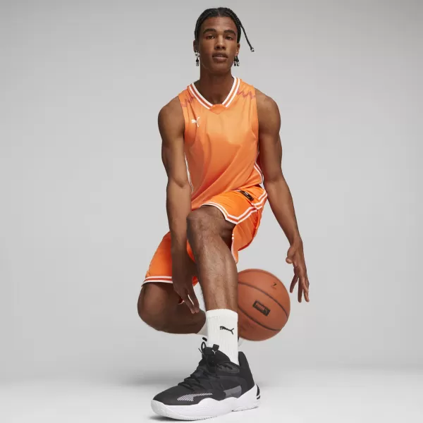  Mužský dres PUMA HOOPS TEAM GAME JERSEY 67662808 ZLATÝ MAK 