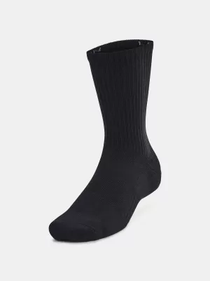 Ponožky UNDER ARMOUR UNISEX UA TC 3PK CREW 1386311-001 ČIERNA