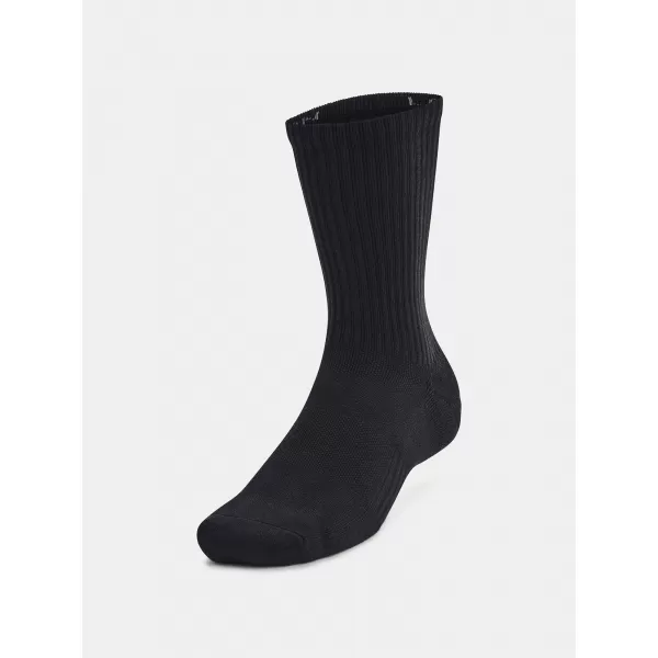  Ponožky UNDER ARMOUR UNISEX UA TC 3PK CREW 1386311-001 ČIERNA 