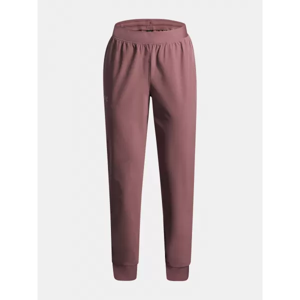  Dievčenské tepláky UNDER ARMOUR UA RIVAL WOVEN JOGGER 1384207-651 HNEDÁ 