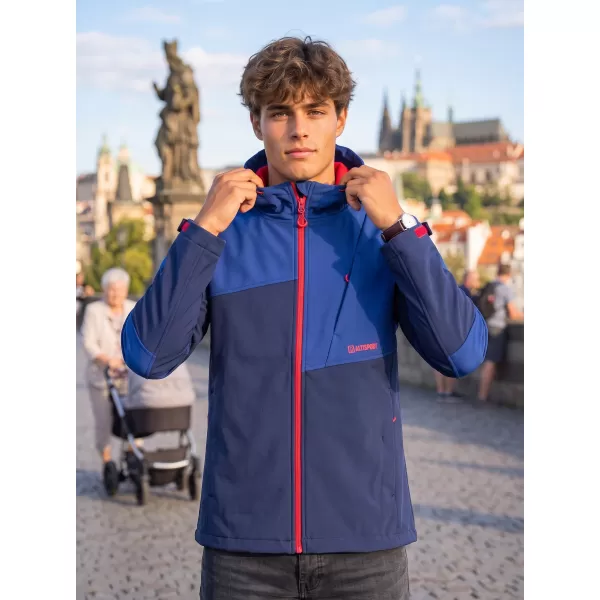  Pánska bunda so softshell ALTISPORT GAN MODRÝ 