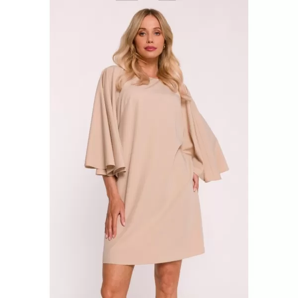 Šaty STYLOVE S426 BÉŽOVÁ 