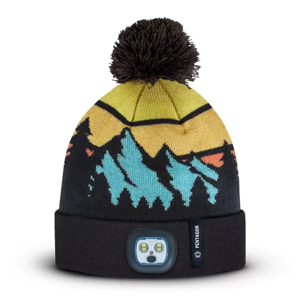  Čiapka PENTAGON SANCTUARY ADVENTURER KNIT BEANIE WITH FLASHLIGHT K13060 VIACFAREBNÝ 