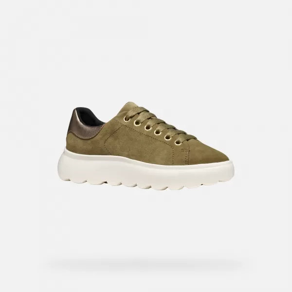  Dámske tenisky GEOX SPHERICA EC4.1 G009311 KAKI 
