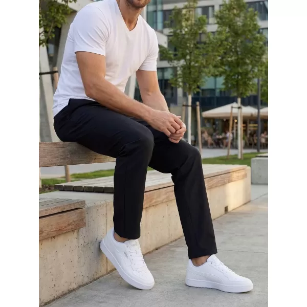  Pánske nohavice ALTISPORT ATS TROUSER CLASSIC-FIT ČIERNA 