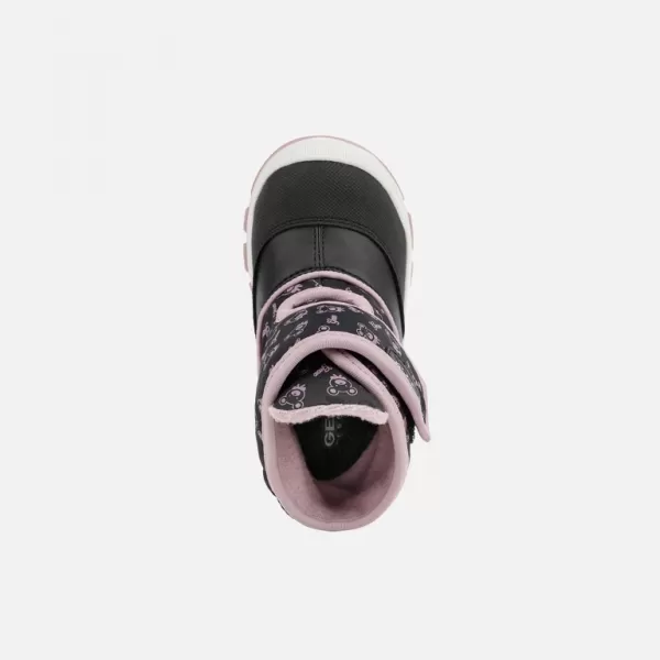  Dievčenské členkové čižmy GEOX FLANFIL ABX G008905 ČIERNA 