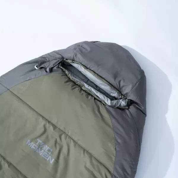  Spací vak PENTAGON MUMMY SLEEPING BAG 360GR/M² D19003 HNEDÁ ŠEDÁ/ZMES 