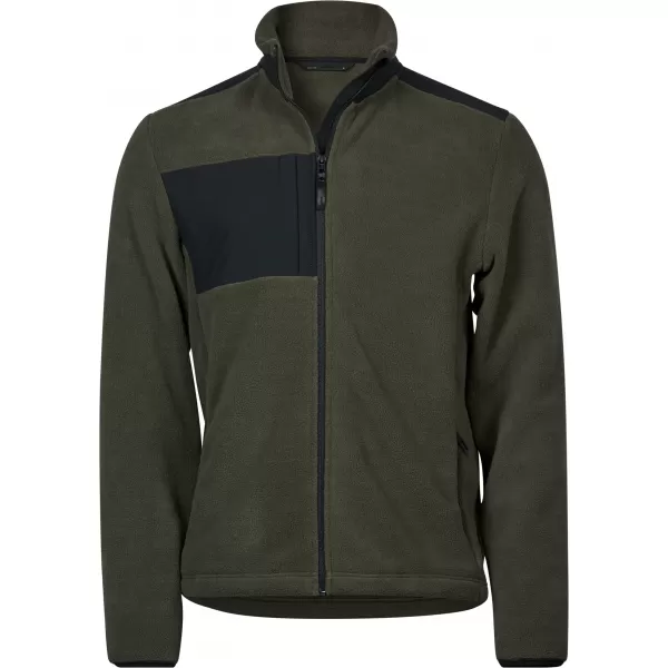  Pánska mikina TEE JAYS | TJ 9120 DEEP GREEN/BLACK 