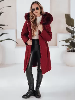 Dámska parka DSTREET TY5114 BORDOVÁ