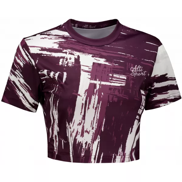  Dámsky prémiový crop top ALTISPORT VOJ/ALW010TR07 FIALOVÁ 