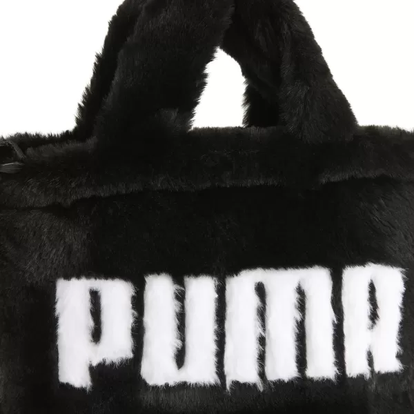  Dámska taška PUMA UP FAUX FUR MINI SHOPPER BAG 09171301 PUMA BLACK 