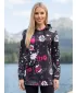 Dámska mikina ALTISPORT GITA ČIERNA/RUŽOVÁ