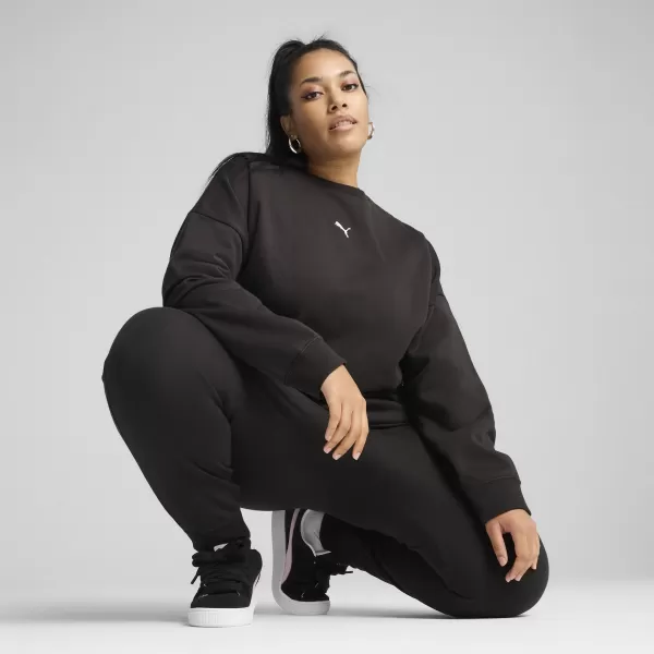  Dámska mikina PUMA ESS OVERSIZED CREW FL 68540001 PUMA BLACK 