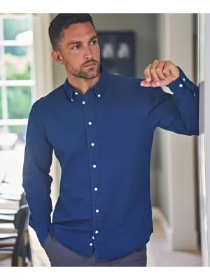 Pánska košeľa TEE JAYS | TJ 4002 INDIGO BLUE