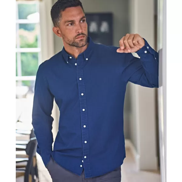  Pánska košeľa TEE JAYS | TJ 4002 INDIGO BLUE 