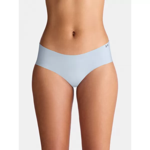  Dámske nohavičky UNDER ARMOUR UA PURE STRETCH NS HIP - 3PK 1383895-453 MODRÁ POKOJNÁ 