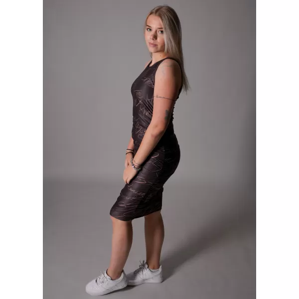 Dámske prémiové šaty ALTISPORT VOJ/ALW084SAT03 RUDA 