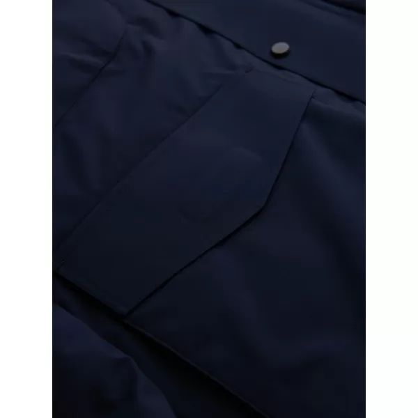  Pánska zimná bunda OMBRE OM-JAHP-0306 NÁMORNÍCKA MODRÁ 