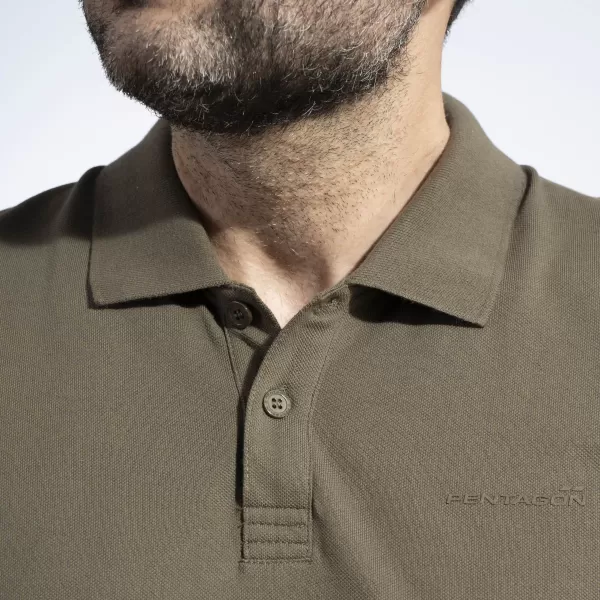  Pánske tričko s golierom PENTAGON MOTH PIQUET POLO SHIRT K09047 POLNOČNÁ MODRÁ 