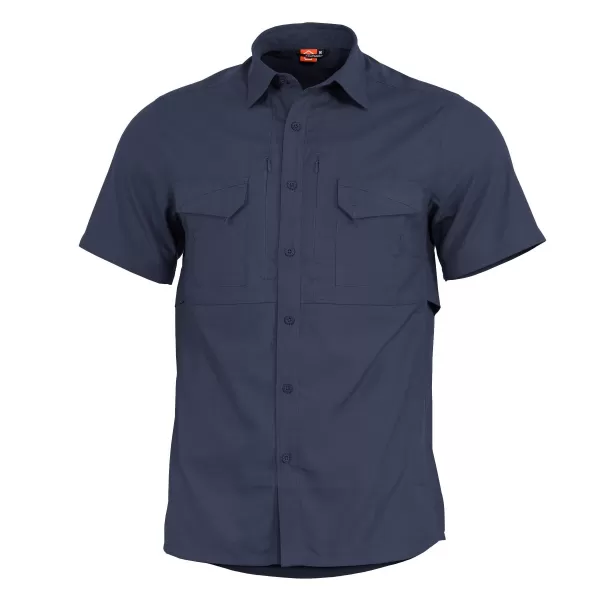  Pánska košeľa PENTAGON PLATO SHIRT SHORT K02019 POLNOČNÁ MODRÁ 