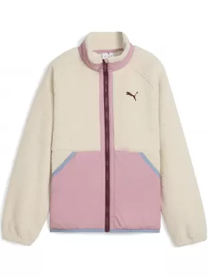 Detská bunda PUMA HYBRID SHERPA JACKET 68840587 ALPSKÝ SNEH
