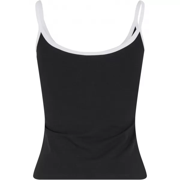  Dámske tielko URBAN CLASSICS TB7485A ČIERNA/BIELA/BIELA/ČIERNA 