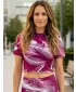 Dámsky prémiový crop top ALTISPORT VOJ/ALW001TR07 FUCHSIOVÁ FUCHSIOVÁ