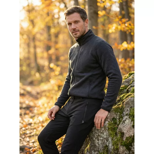  Pánske softshellové nohavice ALTISPORT CORRON ČIERNA 