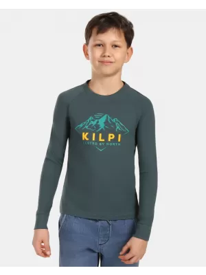 Chlapčenské tričko KILPI VERATI-JB ZJ0301KI TMAVO ZELENÁ
