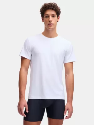 Pánske tričko UNDER ARMOUR M UA PERF TECH MESH CREW NECK-2PK 6007625-100 BIELA