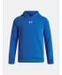 Chlapčenská mikina UNDER ARMOUR UA RIVAL FLEECE HOODIE 1379792-402 MODRÁ