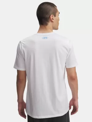 Pánske tričko UNDER ARMOUR UA TRIPLE STACK LC LOGO SS BIELA