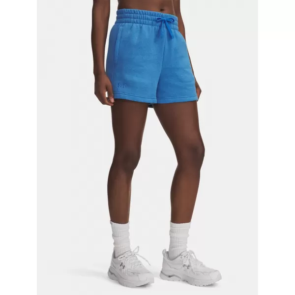  Dámske šortky UNDER ARMOUR RIVAL FLEECE SHORT 1382723-402 MODRÁ 