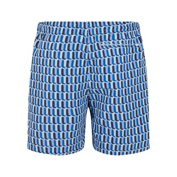  Kúpanie URBAN CLASSICS TB2679 MODRÝ RETRO VZOR 