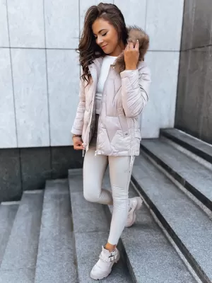 Dámska bunda DSTREET TY3817 BÉŽOVÁ