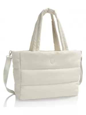 Taška HEYS PUFFER TOTE BAG OFF WHITE