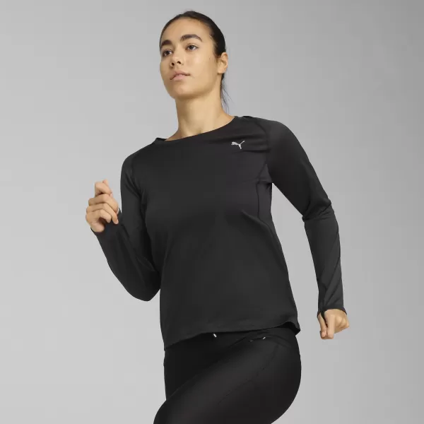  Tričko PUMA W RUN VELOCITY LONG SLEEVE (POLY) 52658101 PUMA BLACK 