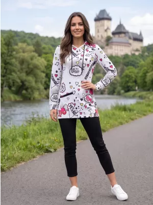 Dámska mikina ALTISPORT GITA BIELA