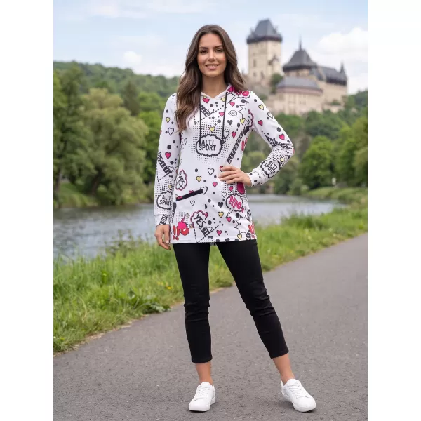  Dámska mikina ALTISPORT GITA BIELA 