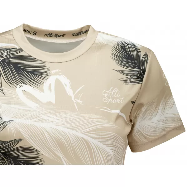  Dámsky prémiový crop top ALTISPORT VOJ/ALW001TR07 HNEDÁ 