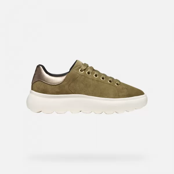  Dámske tenisky GEOX SPHERICA EC4.1 G009311 KAKI 