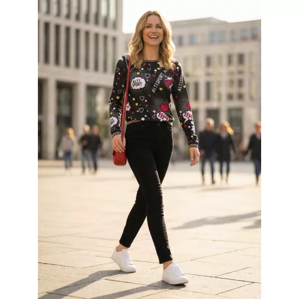  Dámske tričko ALTISPORT GAIA ČIERNA 