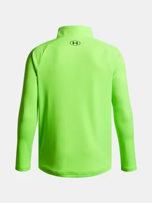 Chlapčenské tričko UNDER ARMOUR UA TECH 2.0 1/2 ZIP 1363286-389 ZELENÁ