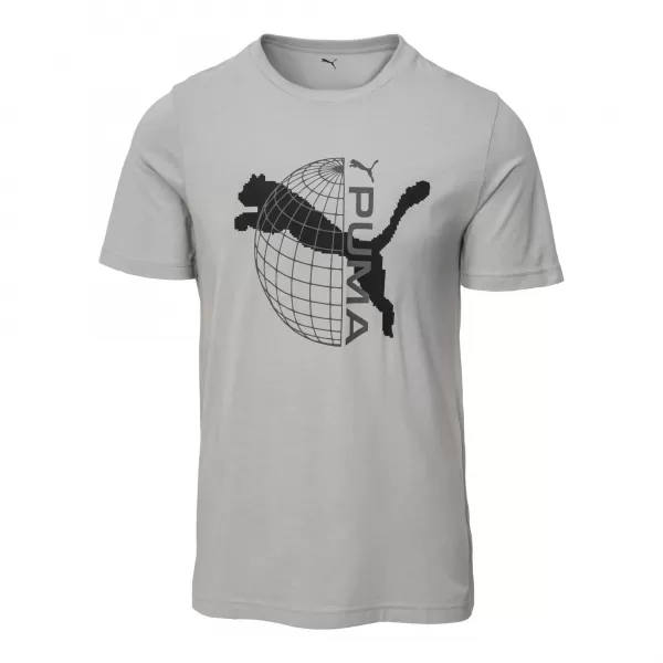  Tričko PUMA TECH GRAPHIC TEE 63219263 ŠEDÁ OZVENA 