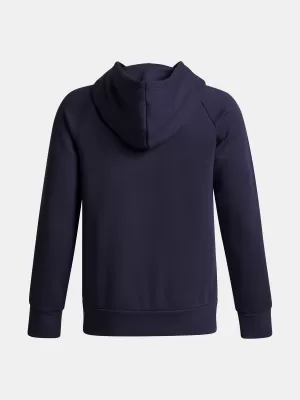 Chlapčenská mikina UNDER ARMOUR UA RIVAL FLC FLAMIN WDMRK HD 6003781-403 MODRÁ