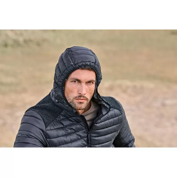  Pánska bunda TEE JAYS | TJ 9610 BLACK/BLACK MELANGE 