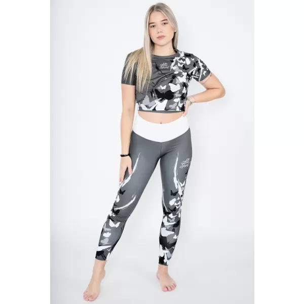  Dámsky funkčný prémiový crop top ALTISPORT VOJ/ALW022TR07 SIVÁ 