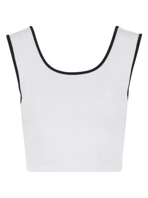 Dámske tielko URBAN CLASSICS TB7486A BIELA/ČIERNA/BIELA/ČIERNA