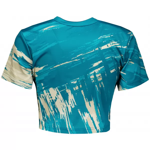  Dámsky prémiový crop top ALTISPORT VOJ/ALW010TR07 PETROLEJOVÁ/HNĚDÁ PETROLEJOVÁ/HNEDÁ 