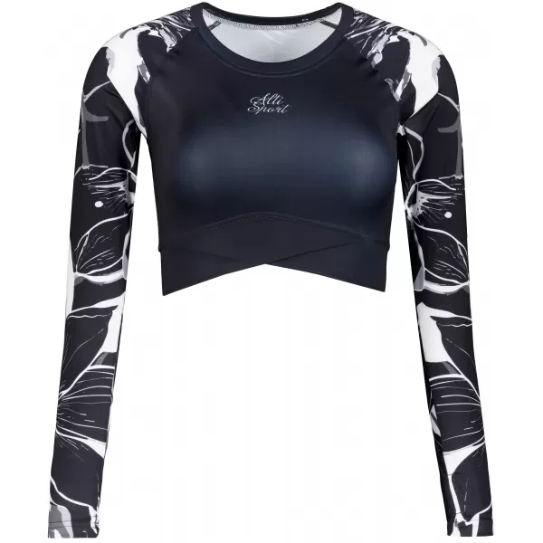  Dámsky funkčný prémiový crop top ALTISPORT VOJ/ALW114TR04 ČIERNA 